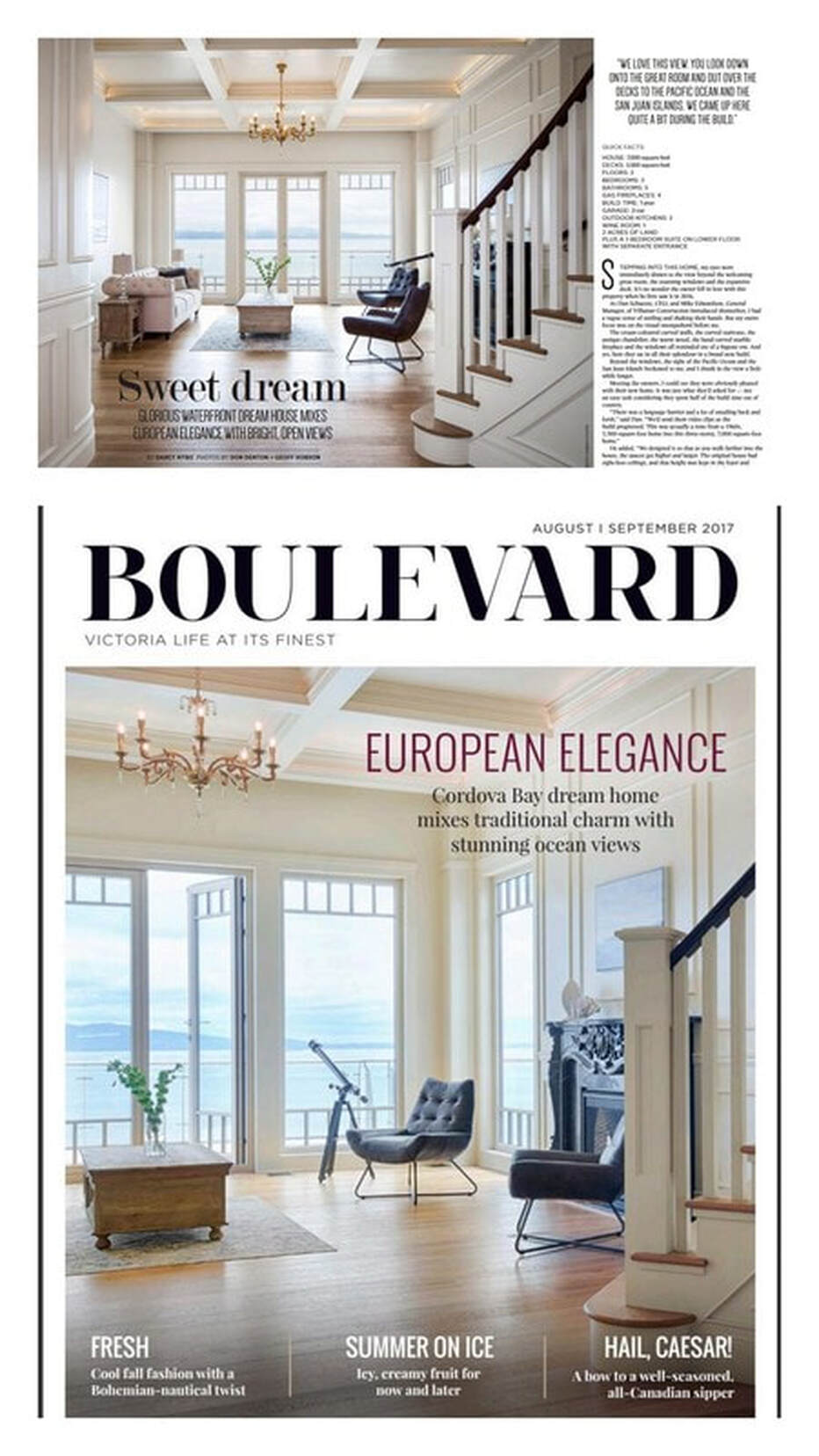 Front Page Feature in ‘Boulevard Magazine’