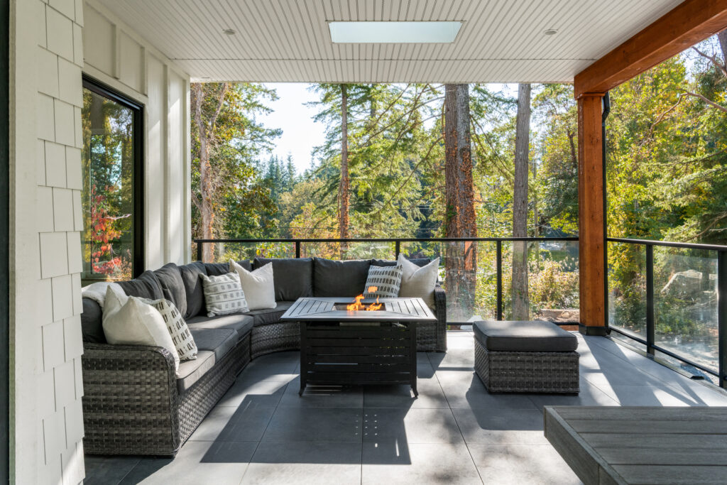 5Acre Farmhouse victoria's best home designer FIRE DECK - Innovate Design Collective
