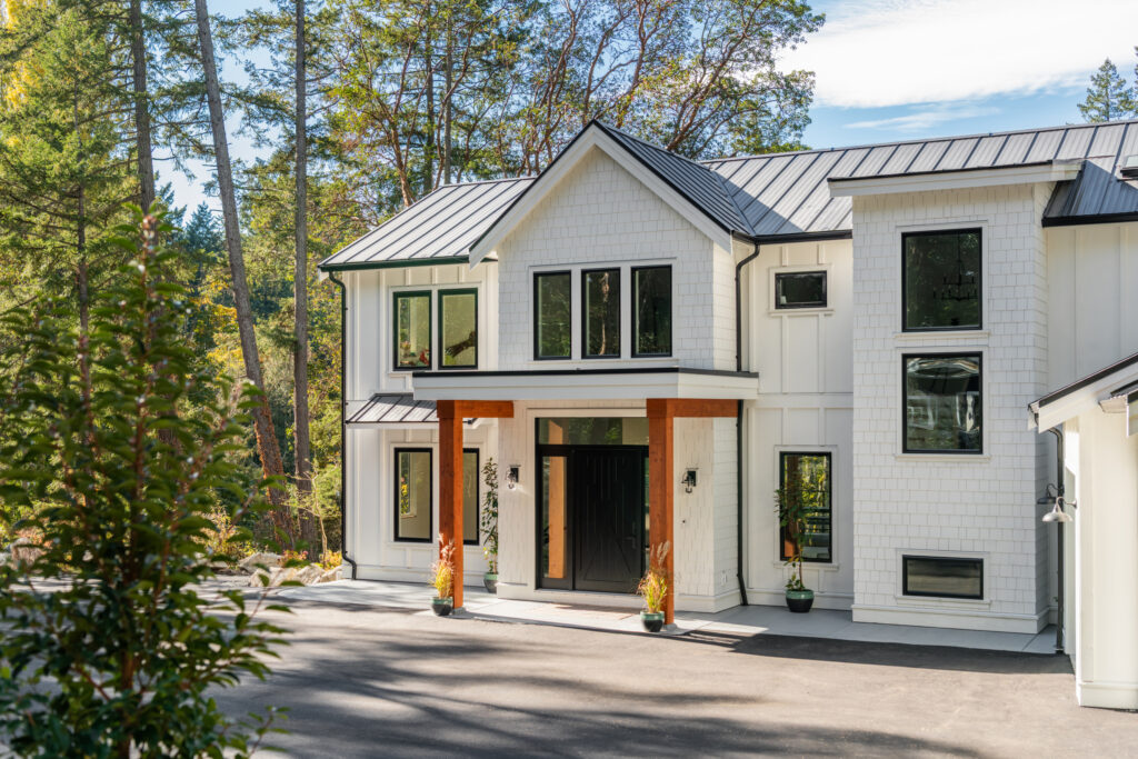 5Acre Farmhouse victoria's best home designer FRONT ANGLE - Innovate Design Collective